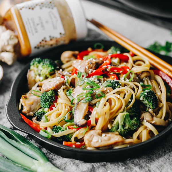 Honey & Ginger Chicken Stir Fry Noodles - Mount Somers