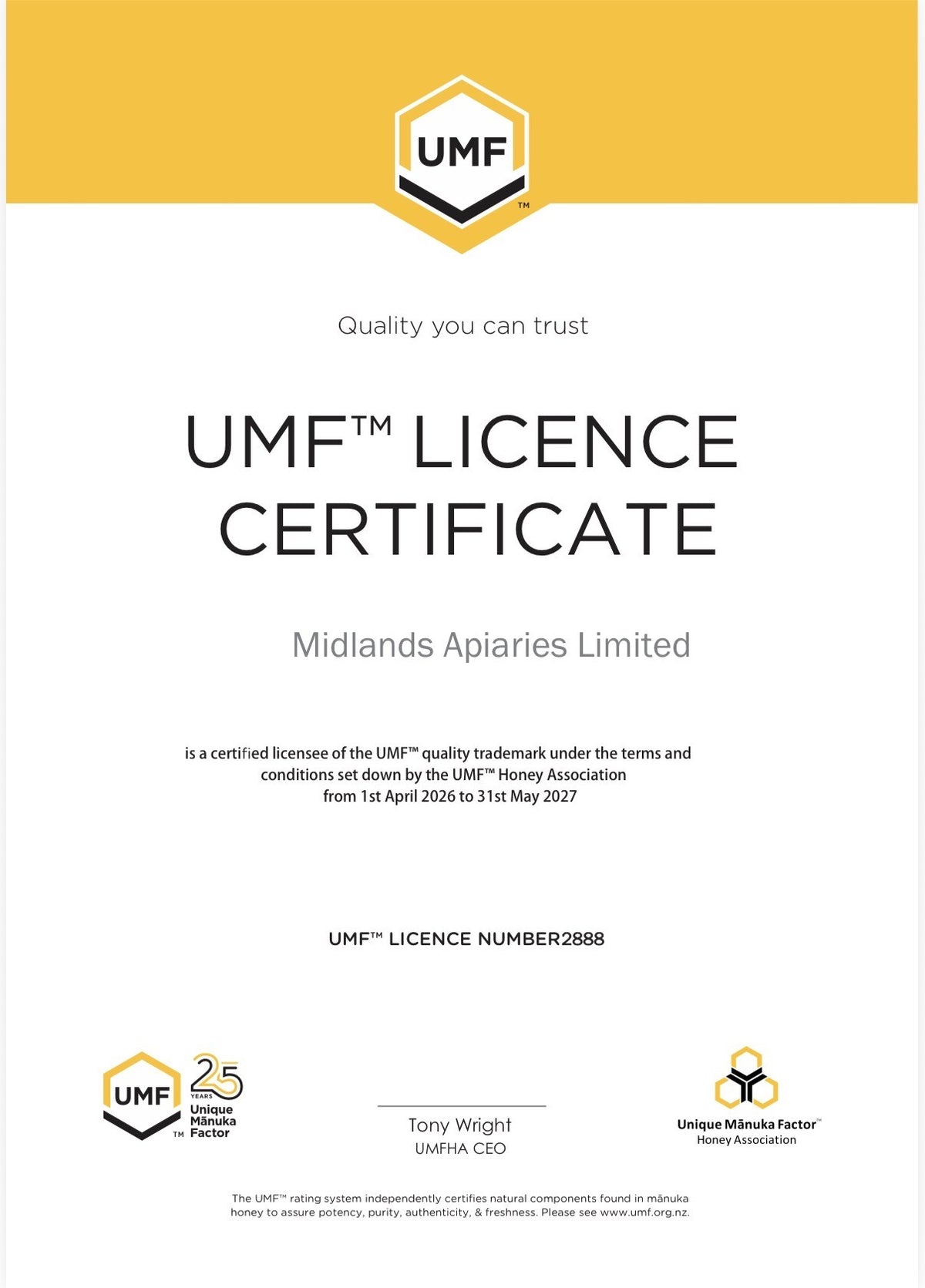 Mount Somers Manuka Honey UMF 10+